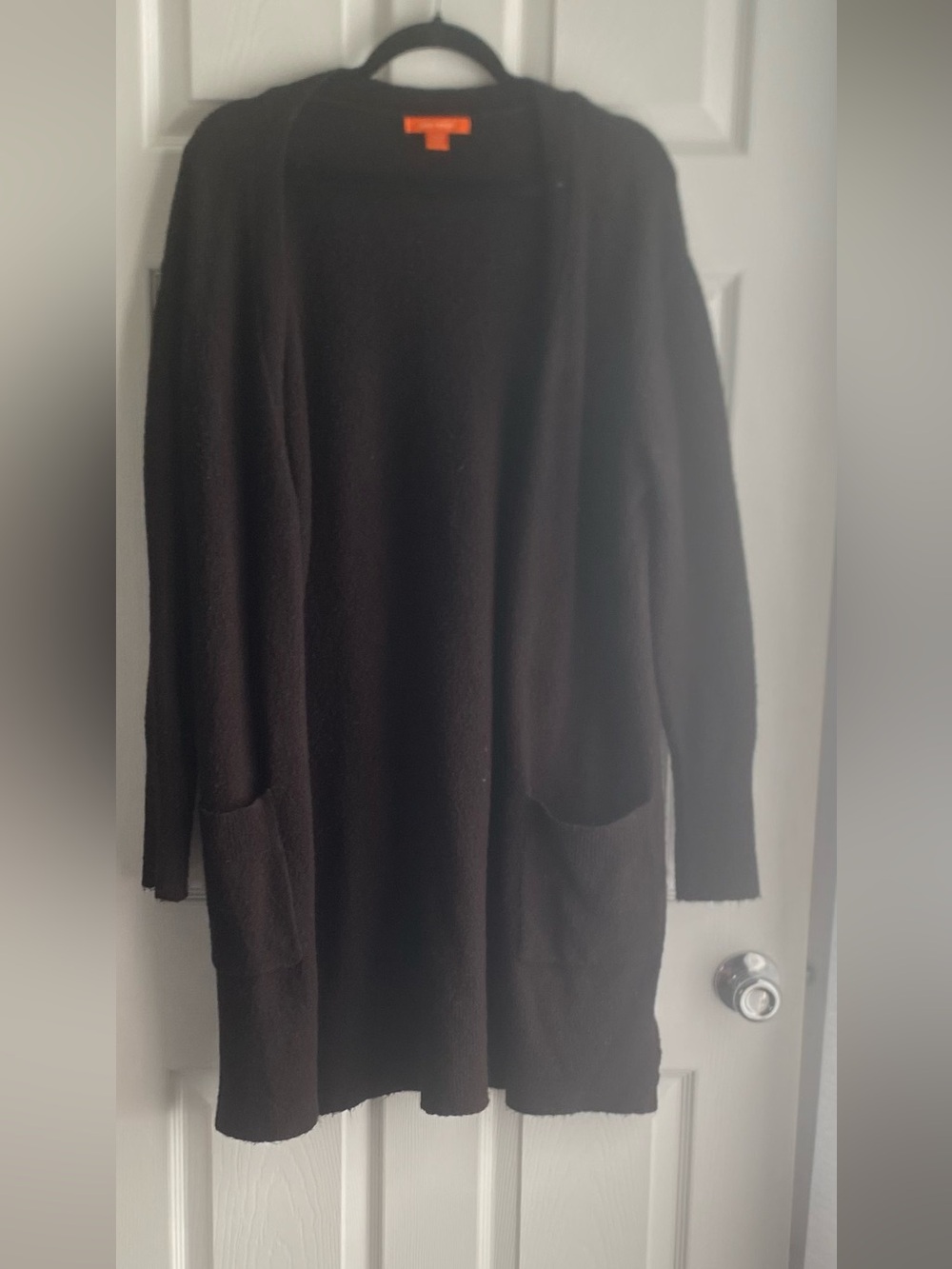 Joe Fresh Black Women’s Knit Cardigan with Front Pockets - Picture 1 of 4